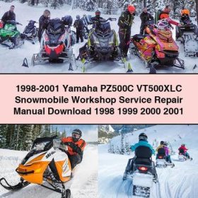 1998-2001 Yamaha PZ500C VT500XLC Snowmobile Workshop Service Repair Manual 1998 1999 2000 2001