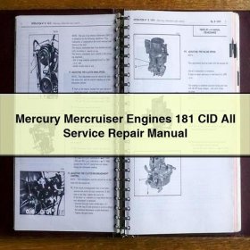 Mercury Mercruiser Engines 181 CID All Service Repair Manual PDF Download