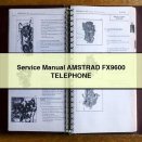 Service Repair Manual AMSTRAD FX9600 TELEPHONE