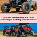 2003 2004 Kawasaki Mule 3010 Diesel Service Repair Workshop Manual