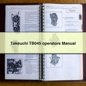 Takeuchi TB045 operators Manual PDF Download