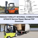 NISSAN Forklift INTERNAL COMBUSTION UF05A70 Service Repair Manual
