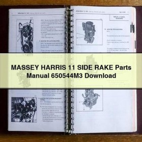 MASSEY HARRIS 11 SIDE RAKE Parts Manual 650544M3