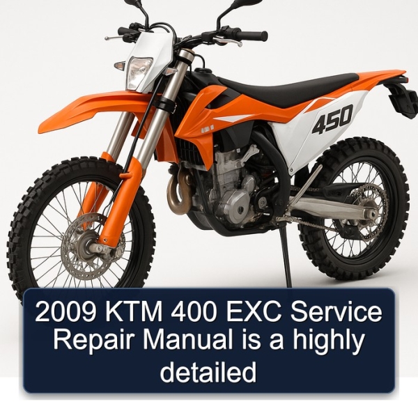 2009 KTM 400 EXC Service Repair Manual is a highly detailed