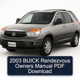 2003 BUICK Rendezvous Owners Manual PDF Download