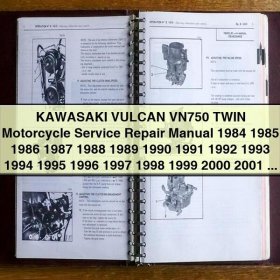 Kawasaki Vulcan VN750 Twin Motorcycle Service Repair Manual (1984-2001)