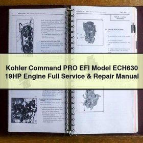 Kohler Command PRO EFI ECH630 19 PS Motor - Service- und Reparaturhandbuch