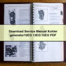 Service Repair Manual Kohler generator10EG 13EG 15EG