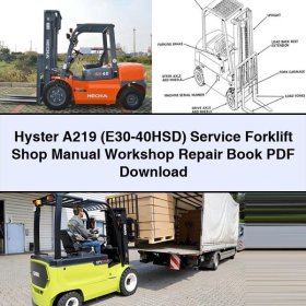 Hyster A219 (E30-40HSD) Werkstatt-Handbuch