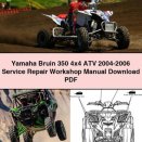 Yamaha Bruin 350 4x4 ATV 2004-2006 Service Repair Workshop Manual