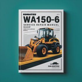 Komatsu WA150-6 Wheel Loader Service Shop Repair Manual