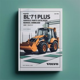 Volvo BL71 PLUS Backhoe Loader Service Parts Catalogue Manual SN: 10001-10494
