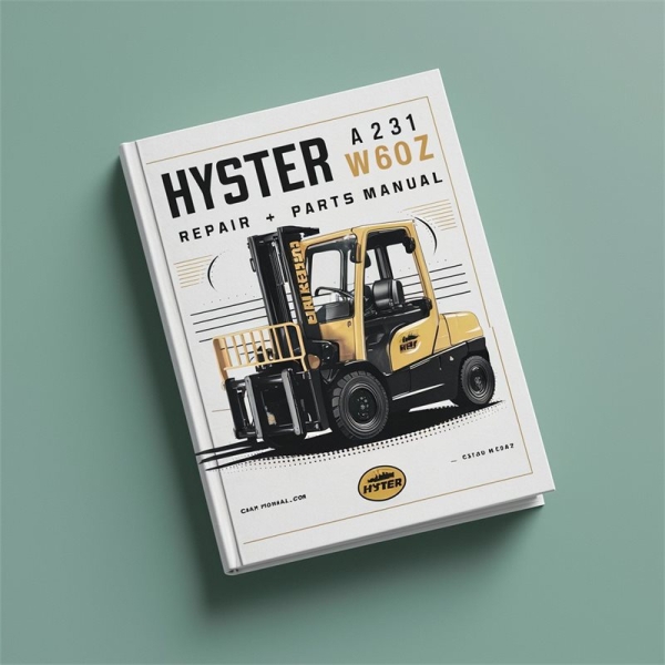 Reparatur- und Ersatzteilhandbuch für Gabelstapler Hyster A231 W60Z