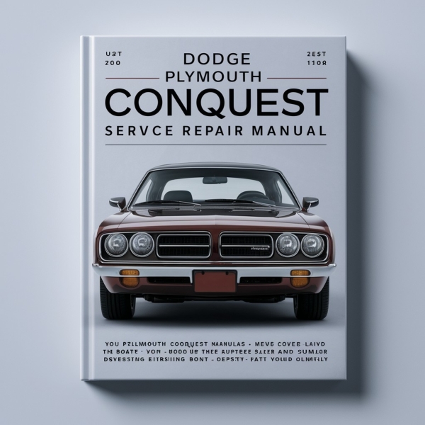 DODGE PLYMOUTH CONQUEST Service Repair Manual 1987-1990