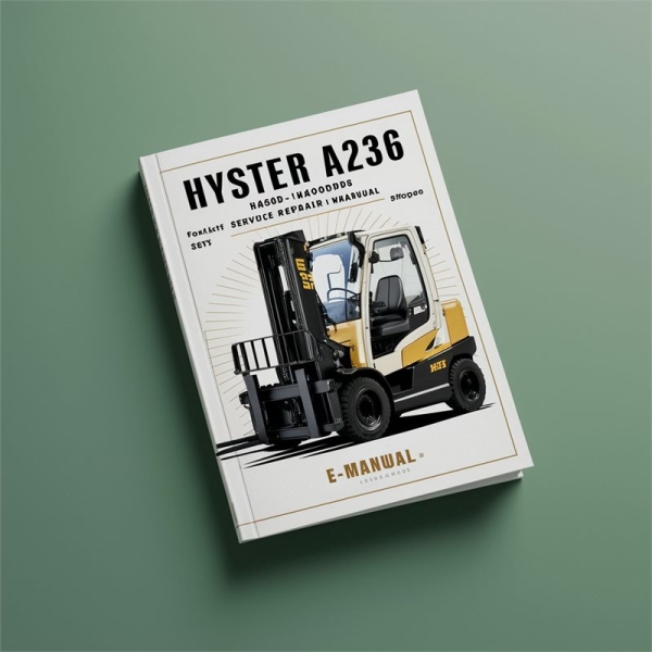 Hyster A236 (H400HD/H400HDS/H450HD/H450HDS) Gabelstapler - Werkstatt Handbuch